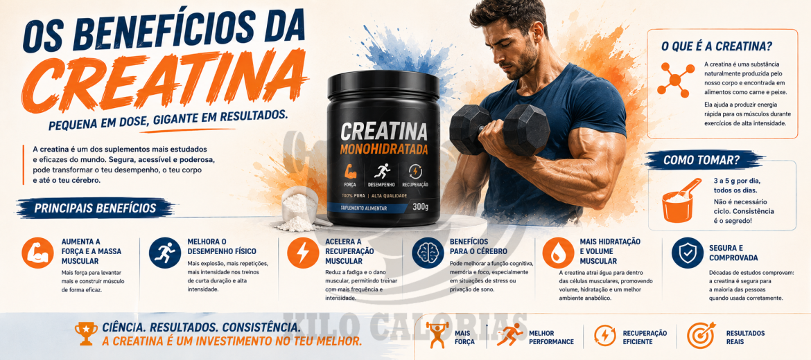 Os benefícios da Creatina