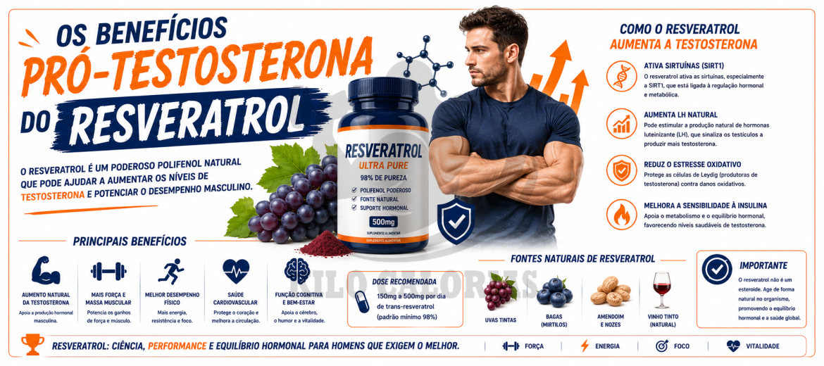 Os Benefícios Pró-Testosterona do Resveratrol