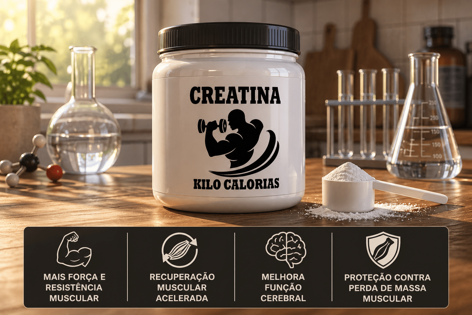 Creatina um poderoso antioxidante e antienvelhecimento
