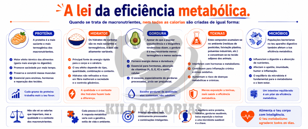A lei da eficiência metabólica..
