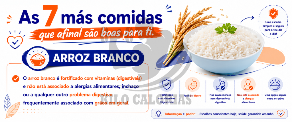 As 7 m&aacute;s comidas que afinal s&atilde;o boas para ti-arroz