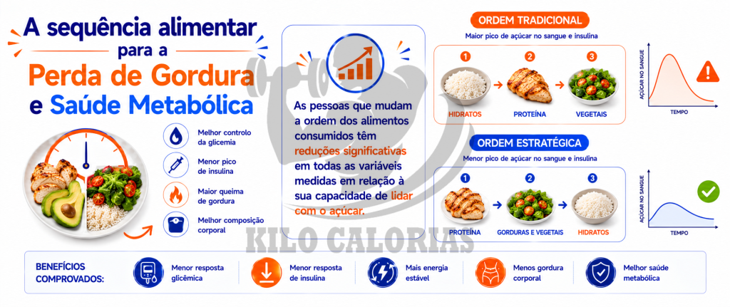 A sequ&ecirc;ncia alimentar para a Perda de Gordura e Sa&uacute;de Metab&oacute;lica-ordem