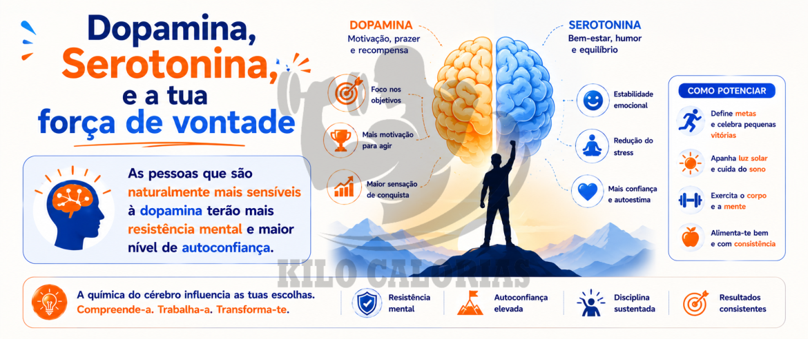 Dopamina, Serotonina, e a tua força de vontade